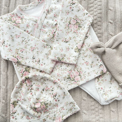 Premium - Ajuar 3 piezas Estampado Floral